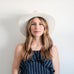 Avocado Straw Hat - White
