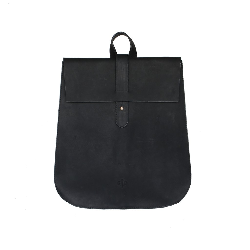 Leather Backpack - Black - EQUAL UPRISE
