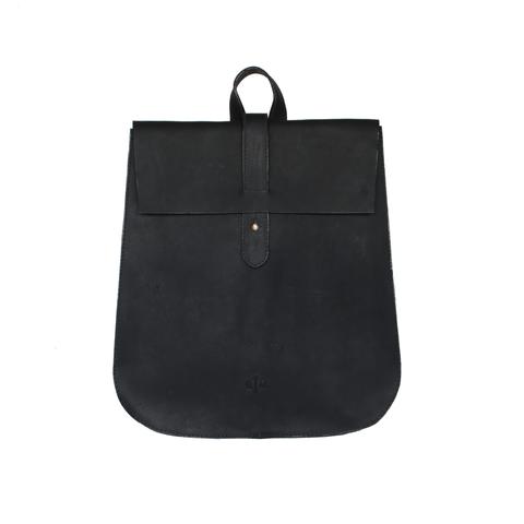 Leather Backpack - Black - EQUAL UPRISE