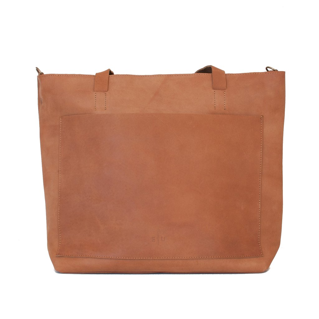 Leather Tote - Honey - EQUAL UPRISE
