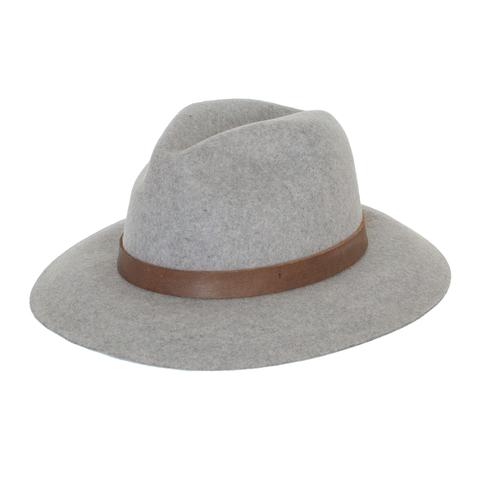 Panama Wool Hat - Light Grey