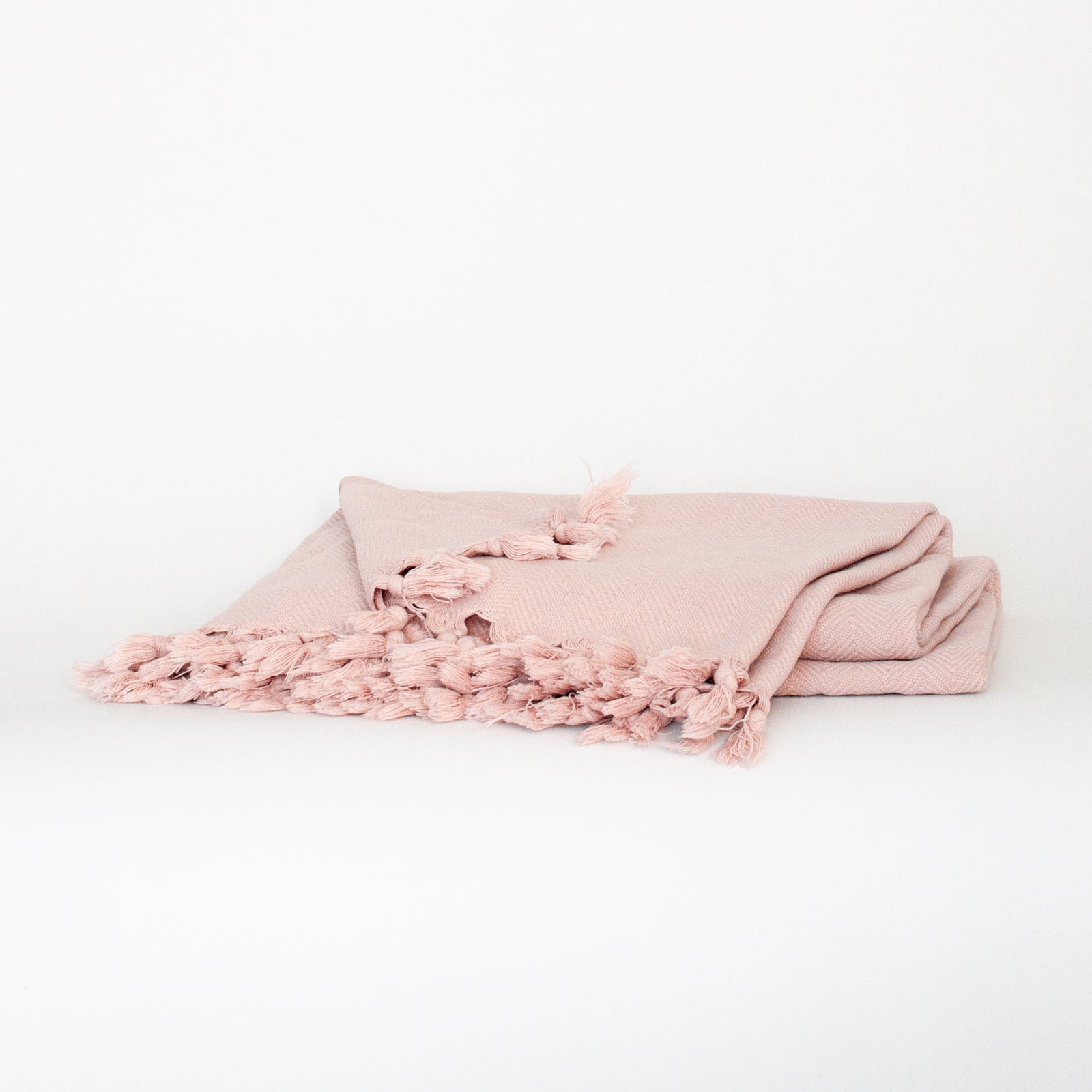 Peshtemal Style Coverlet - Pale Rose