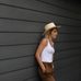 Flat Top Straw Hat - Natural - EQUAL UPRISE