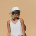 Avocado Straw Hat - White - EQUAL UPRISE