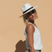 Avocado Straw Hat - White - EQUAL UPRISE