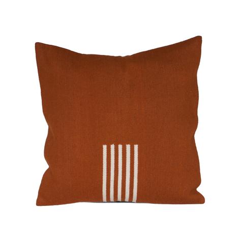 4-Way Pillow Cover - Terra Cotta & Natural Stripes - EQUAL UPRISE